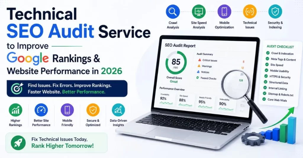 Technical SEO Audit Service to Improve Google Rankings & Website Performance in 2026