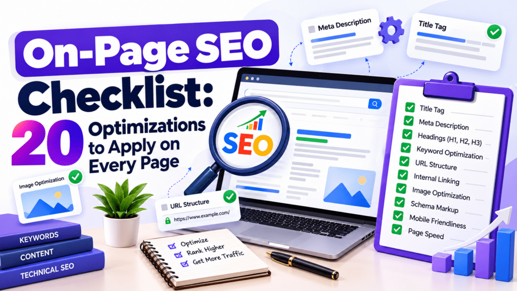 On-Page SEO Checklist: 20 Optimizations to Apply on Every Page